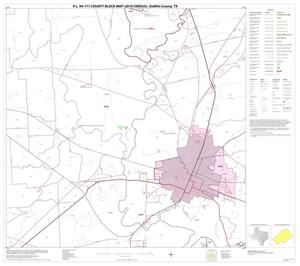 Primary view of object titled 'P.L. 94-171 County Block Map (2010 Census): DeWitt County, Block 9'.