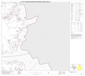 Primary view of object titled 'P.L. 94-171 County Block Map (2010 Census): Sabine County, Block 8'.