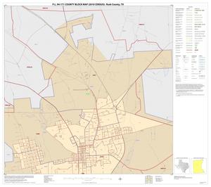 P.L. 94-171 County Block Map (2010 Census): Rusk County, Inset F01