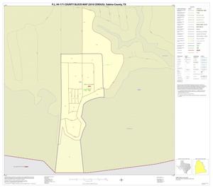 Primary view of object titled 'P.L. 94-171 County Block Map (2010 Census): Sabine County, Inset A01'.
