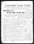 Newspaper: Lipscomb Lime Light (Lipscomb, Tex.), Vol. 1, No. 37, Ed. 1 Thursday,…