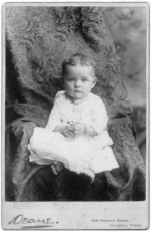 Primary view of object titled '[Portrait of a Baby]'.