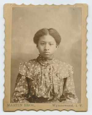 Primary view of object titled '[Portrait of Ellen Walker Jones Brown]'.
