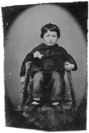 Primary view of object titled '[Child Sitting in a Chair]'.