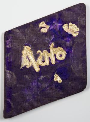 Primary view of object titled '[Autograph Book of Maggie Hampton]'.
