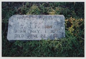Primary view of object titled '[Grave Markers of Frances Willis Pierson]'.