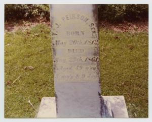 Primary view of object titled '[Grave Markers of Thomas J. Peirson, Sr.]'.