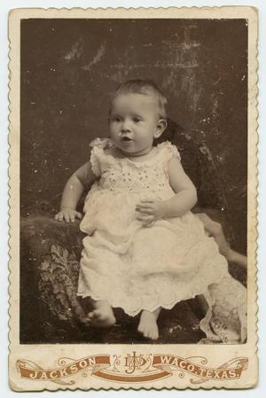 Primary view of object titled '[Photograph of Nannie Clara Evans, Aged 4 Months]'.