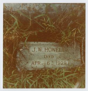 [Grave Marker of James William Howell]