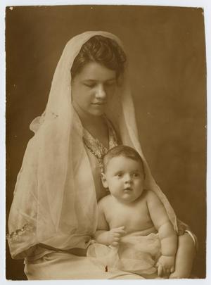 [Photograph of Nona Mae McKinley Mitchell and Child]