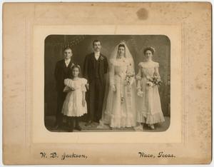 Primary view of [Wedding Photo of Josephine Bahl and Elmer H. Wheatly]