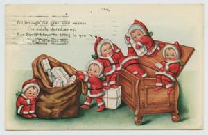Primary view of object titled '[Postcard from Louise and Dorothy Lee to Johnie Louise Bruyere, December 22, 1920]'.