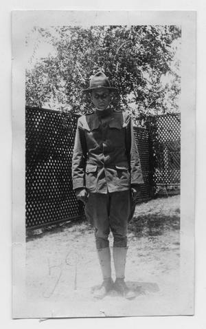 Primary view of object titled '[A Soldier in Uniform]'.