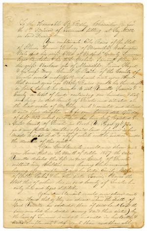 [Letter to Honorable B. Ridley, 16 February 1858]