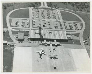 Primary view of object titled '[Aerial View of the Mueller Airport]'.