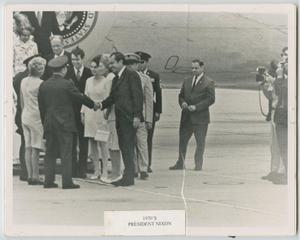 [President Nixon Greeting Onlookers]