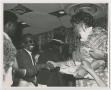 Primary view of [Barbara Jordan Shaking Hands With Guest]