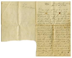 [Letter from R.P. Crockett to Louisa A. Crockett, March 7 1871]