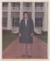 Photograph: [Barbara Jordan In Front of the Governor's Mansion]