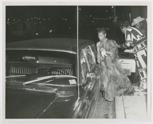 [Barbara Jordan and Novella Nelson at Car]