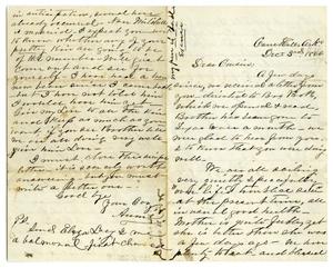 [Letter from Annie to unknown recipient, December 3 1866]