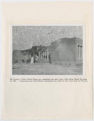 Primary view of object titled '[Photograph: Second Two Story School Building]'.