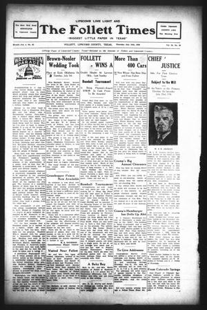Lipscomb Lime Light and the Follett Times (Follett, Tex.), Vol. 26, No. 39, Ed. 1 Thursday, July 14, 1938