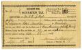 Text: [Receipt for Occupation Tax, September 9 1863]