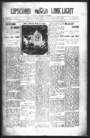 Lipscomb Lime Light and Follett Times (Follett, Tex.), Vol. 12, No. 21, Ed. 1 Thursday, April 3, 1924