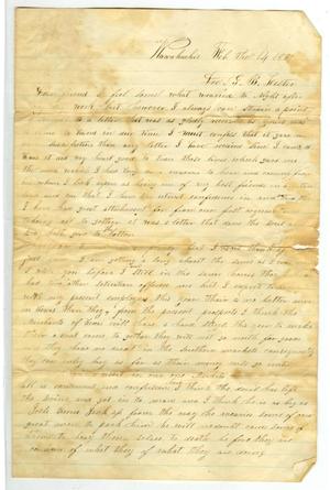 [Letter to Doctor G.B. Lester, February 14 1861]