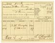 Primary view of [Hood County Tax Receipt for Milton Parks, December 8 1897]