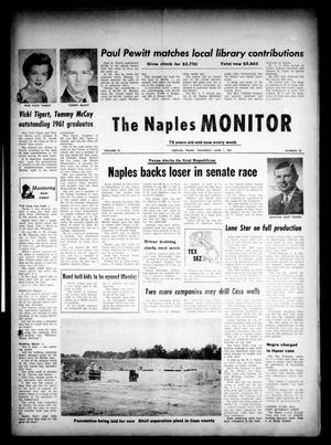 Primary view of object titled 'The Naples Monitor (Naples, Tex.), Vol. 75, No. 45, Ed. 1 Thursday, June 1, 1961'.