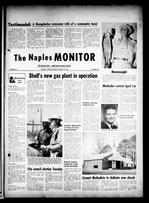 Primary view of object titled 'The Naples Monitor (Naples, Tex.), Vol. 76, No. 36, Ed. 1 Thursday, March 29, 1962'.