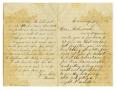 Thumbnail image of item number 1 in: '[Letter from J.C. Curtis to parents and letter from Fannie to "Pink", February 7 1880'.