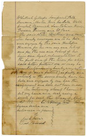 [Deed from Edward H. Fleming to Hartsford Howard, April 12 1882]