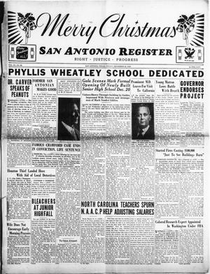 San Antonio Register (San Antonio, Tex.), Vol. 3, No. 38, Ed. 1 Friday, December 22, 1933