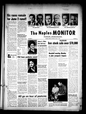 Primary view of object titled 'The Naples Monitor (Naples, Tex.), Vol. 76, No. 42, Ed. 1 Thursday, May 10, 1962'.