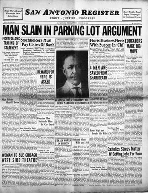 San Antonio Register (San Antonio, Tex.), Vol. 3, No. 20, Ed. 1 Friday, August 18, 1933