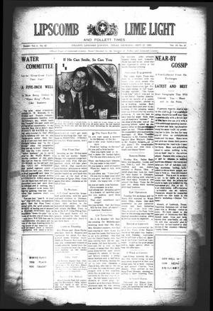 Lipscomb Lime Light and Follett Times (Follett, Tex.), Vol. 13, No. 43, Ed. 1 Thursday, September 17, 1925