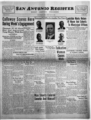 San Antonio Register (San Antonio, Tex.), Vol. 3, No. 6, Ed. 1 Friday, May 12, 1933