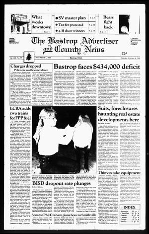 The Bastrop Advertiser and County News (Bastrop, Tex.), Vol. 134, No. 97, Ed. 1 Thursday, February 4, 1988