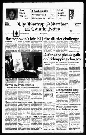 The Bastrop Advertiser and County News (Bastrop, Tex.), Vol. 134, No. 91, Ed. 1 Thursday, January 14, 1988