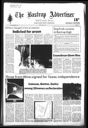 The Bastrop Advertiser and County News (Bastrop, Tex.), Vol. [128], No. 1, Ed. 1 Monday, March 2, 1981