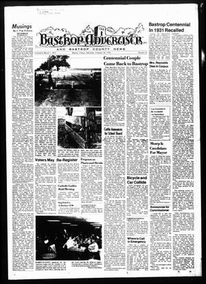 Primary view of object titled 'Bastrop Advertiser and Bastrop County News (Bastrop, Tex.), Vol. [122], No. 52, Ed. 1 Thursday, February 26, 1976'.