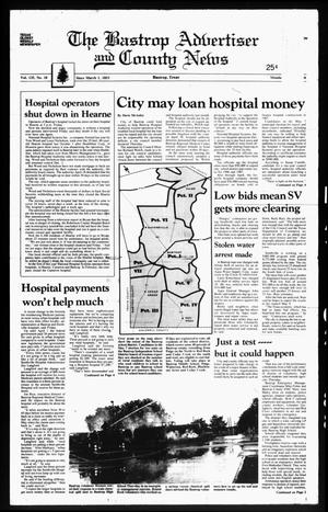 The Bastrop Advertiser and County News (Bastrop, Tex.), Vol. 135, No. 18, Ed. 1 Monday, May 2, 1988