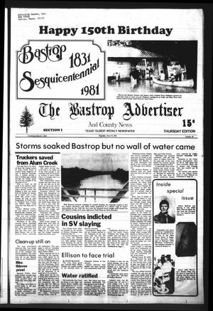The Bastrop Advertiser and County News (Bastrop, Tex.), Vol. [128], No. 32, Ed. 1 Thursday, June 18, 1981