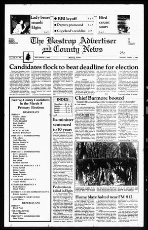 The Bastrop Advertiser and County News (Bastrop, Tex.), Vol. 134, No. 89, Ed. 1 Thursday, January 7, 1988