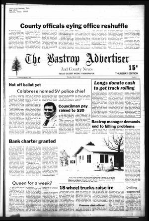Primary view of object titled 'The Bastrop Advertiser and County News (Bastrop, Tex.), Vol. [128], No. 4, Ed. 1 Thursday, March 12, 1981'.