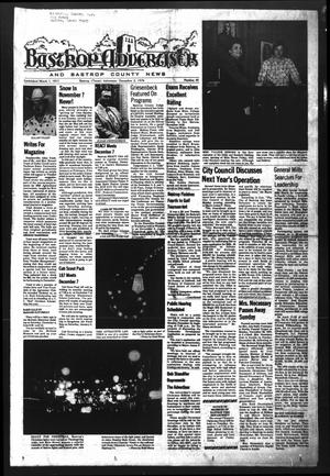 Primary view of object titled 'Bastrop Advertiser and Bastrop County News (Bastrop, Tex.), Vol. [123], No. 40, Ed. 1 Thursday, December 2, 1976'.
