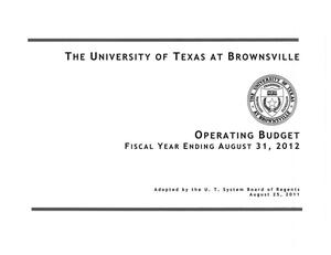 University of Texas at Brownsville Operating Budget: 2012
